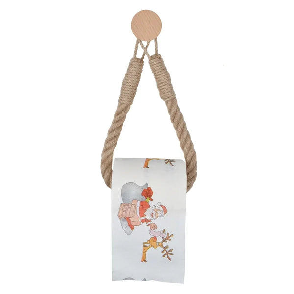 HangEasy Nagelvrije Touw Handdoekhouder & Toiletrolhouder