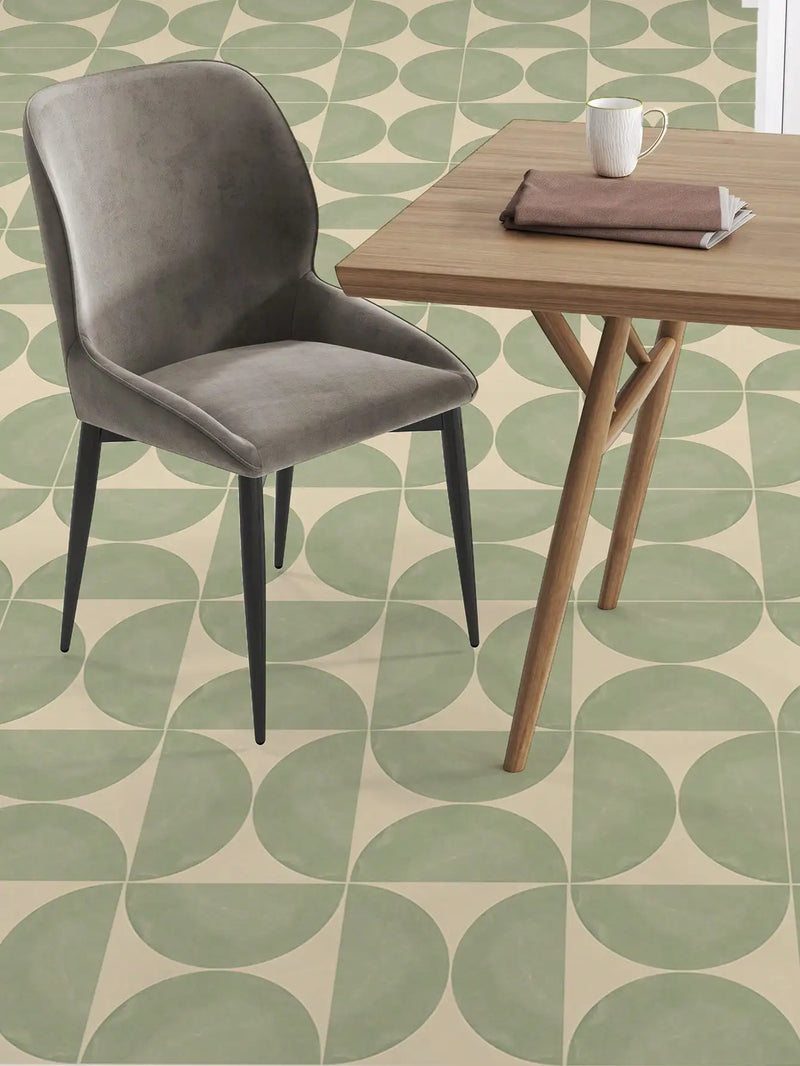 NordicTyle – 12-delige Scandinavische Vloersticker Set