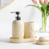 5-delige Badkamerset | Gegraveerd Patroon