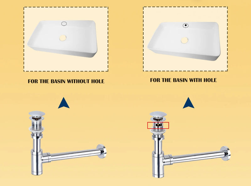 AquaStop Luxe Koperkleurige Geurvrije Sifon & Pop-Up Afvoer