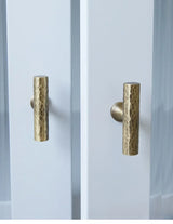 Vintage Handgehamerde Messing Kast- en Ladegrepen – Bronzen Meubelgrepen