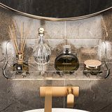 ClearGrip Acryl Wandplank Zonder Boren – Transparant Badkamerrek voor Cosmetica, Shampoo & Meer