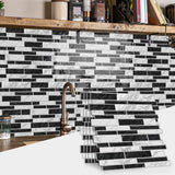 LuxeMarmer Zwart-Wit Marmerlook Wandstickers