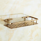 BronzeRoyal Antiek Wandplankje – Massief Messing Zeep- & Shampoo Houder voor Badkamer