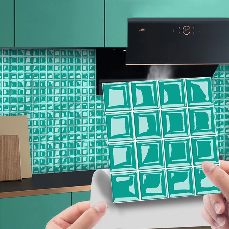 DecoMosaic 10-delige Set 3D Mozaïek Tegelstickers