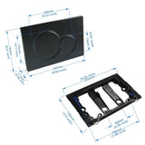 Dubbele Spoelplaat Zwart | Inclusief Frame & Spoelhevelkit