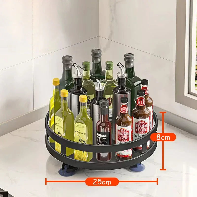 SpiceTurn Pro – 360° Draaiend Kruidenrek Organizer voor Keuken