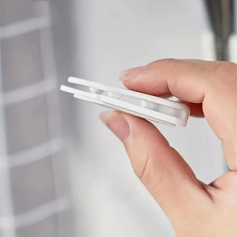 AquaFix Douchegordijn Clips – Set van 2 en 6