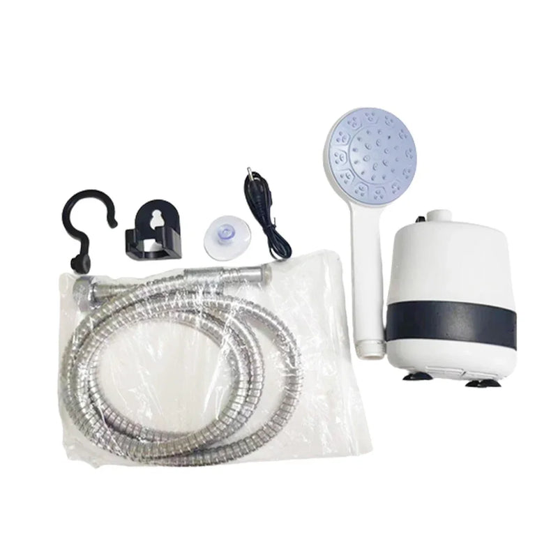 NomadiShower Mini Draagbare Campingdouche – Elektrische Handdouche met Oplaadbare Batterij & Waterdichte Pomp