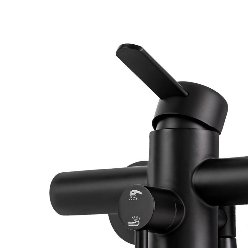 AquaFlex Wandkraan met Zijspuit – 360° Draai