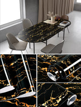 MarbleShield – Luxe Zelfklevende Marmerfolie voor Keuken & Meubels