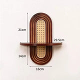 BohemiaCraft Handgeweven Rotan Wandplank