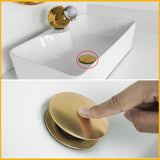 AquaStop Luxe Koperkleurige Geurvrije Sifon & Pop-Up Afvoer