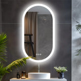 Ovale Verlichte Spiegel met Anti-Condens |  50 x 80 cm