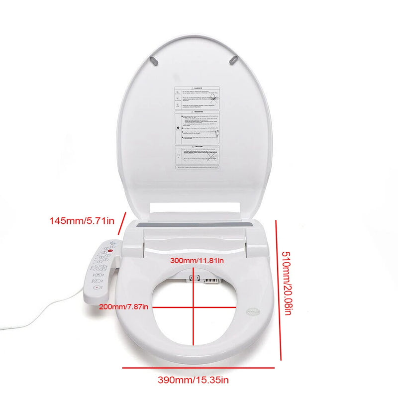 AquaLuxe SmartBidet – Automatisch Spoelend & Droogt met Verwarmde Zitting en Zelfreinigende Nozzles