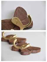 RetroButterfly Zwart Walnoot Wandhaken