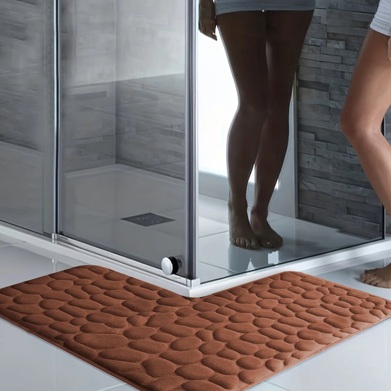 LushStep L-Vormige Badmat – Dikke, Antislip & Superzachte Mat – Voor Douche, Badkamer & Entree