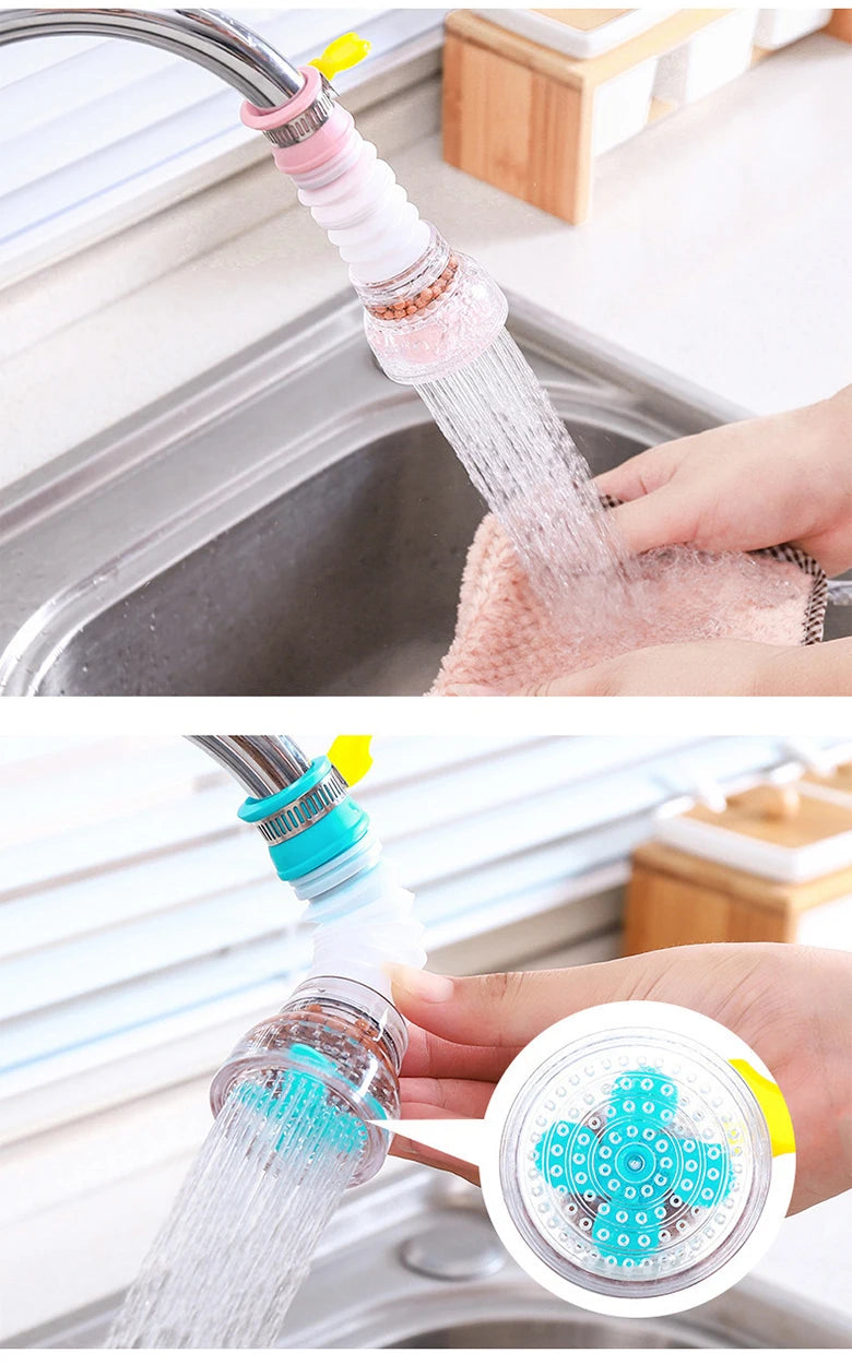 EcoStream 360 – Universele Waterbesparende Kraanbubbler met Rotatie Nozzle