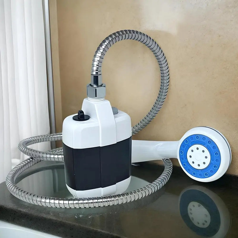 AquaNomad Draagbare Douchepomp voor Camping – Handbediende Outdoor Douche voor Reizen, Strand & Huisdieren