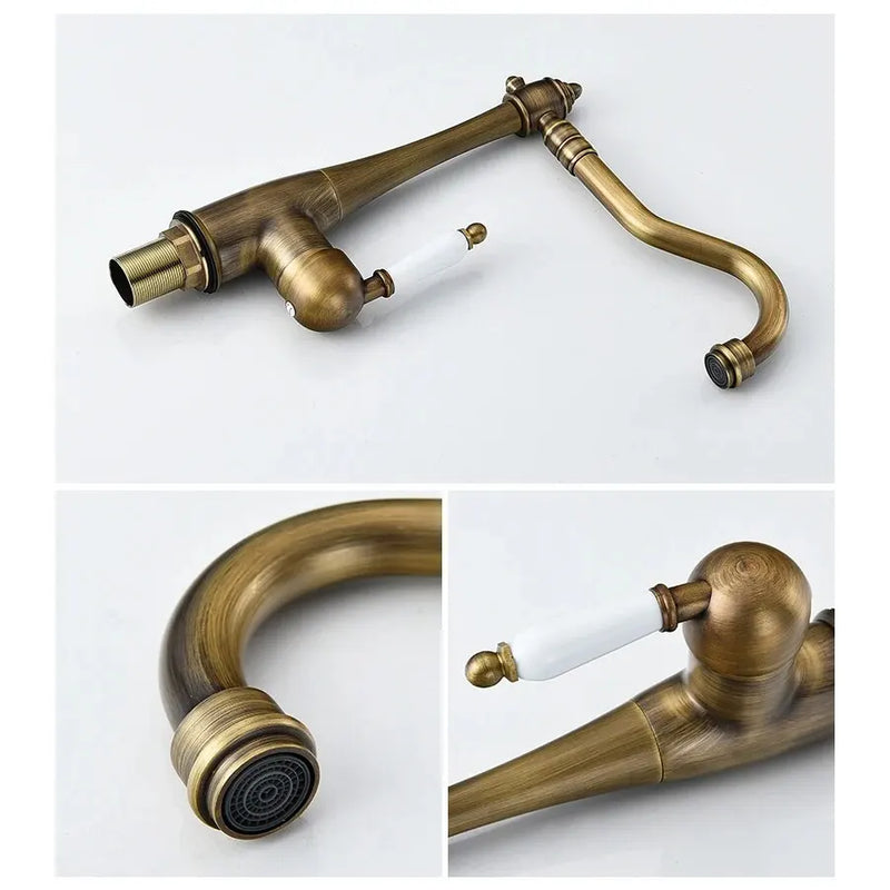 Klassieke Mengkraan | Geborsteld Nikkel | Warm & Koud Water | Enkel Handvat