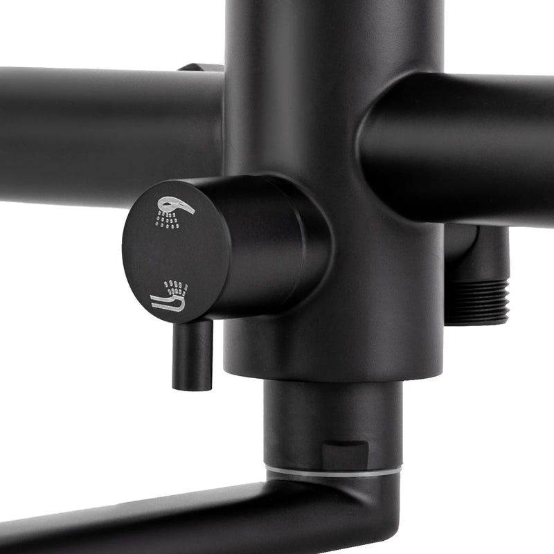 AquaFlex Wandkraan met Zijspuit – 360° Draai