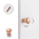 Houten Meubelknop – Beuken- of Walnoothout | Schattig Design | Inclusief Schroeven