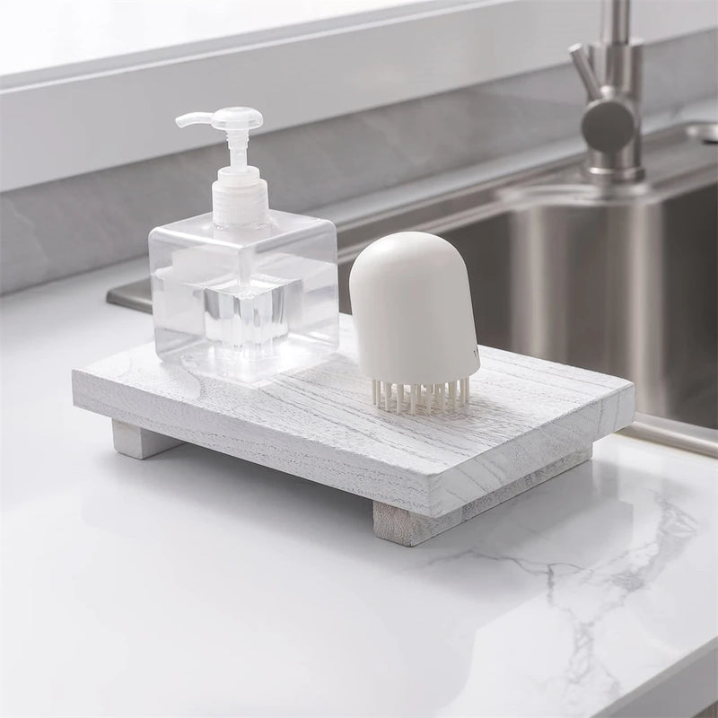 RustiTray – Houten Verhoogde Decoratieve Opbergstandaard