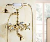 Luxe Gouden Badkraan met Kristalaccenten