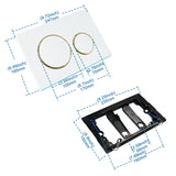 Empyreal Dual Flush Toiletdrukknop | Compatibel met Geberit Sigma 20/30/UP300/UP320