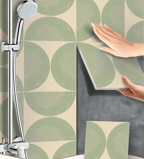 NordicTyle – 12-delige Scandinavische Vloersticker Set