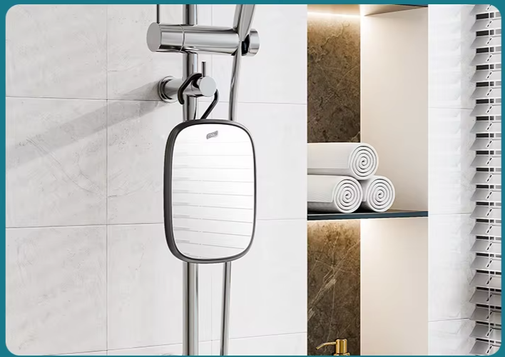 ClearView Douchespiegel – Condensvrije Spiegel voor Scheren & Reizen