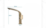 AquaLux Wastafelkraan – Draaibare Luxe Koud-Warm Kraan met Messing Behuizing