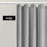 AquaWafel Luxe Douchegordijn – Extra Dik Wafelpatroon