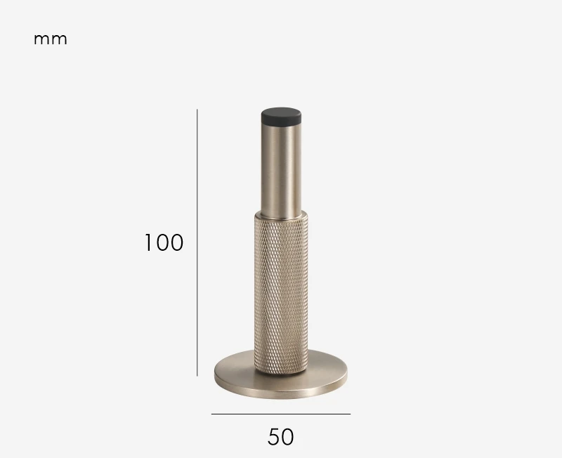 Nurlin Brass Knurled Deurstopper