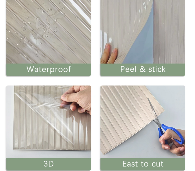 WoodEase Luxe – Houten Look Peel & Stick Wandtegels