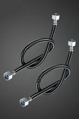 AquaTwist Duo-Flex Wastafelmengkraan – 360° Draaiende Tweegatskraan voor Warm & Koud Water