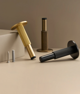 Nurlin Brass Knurled Deurstopper