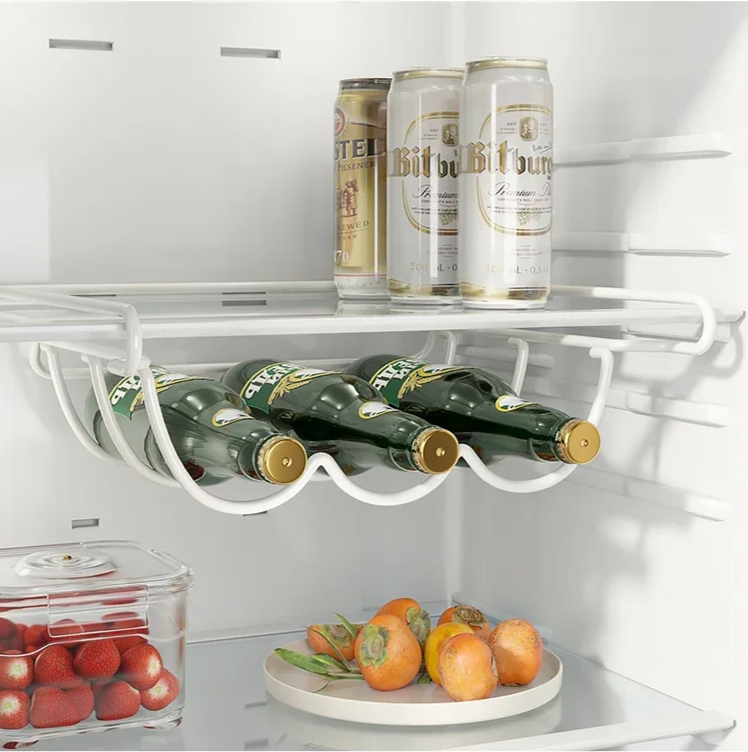 ChillRack – Creatieve Bier- & Wijnfles Koelkast Organizer met Haakfunctie