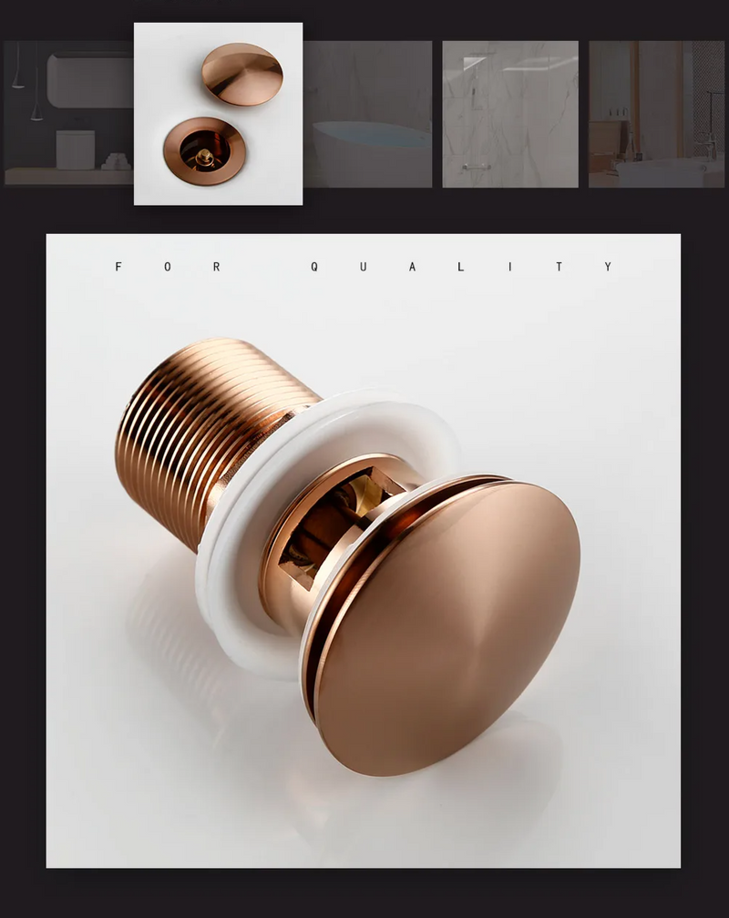 Bagnolux Roségouden Wastafel Afvoer