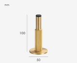 Nurlin Brass Knurled Deurstopper