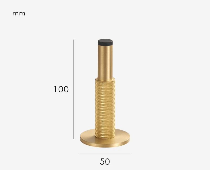 Nurlin Brass Knurled Deurstopper