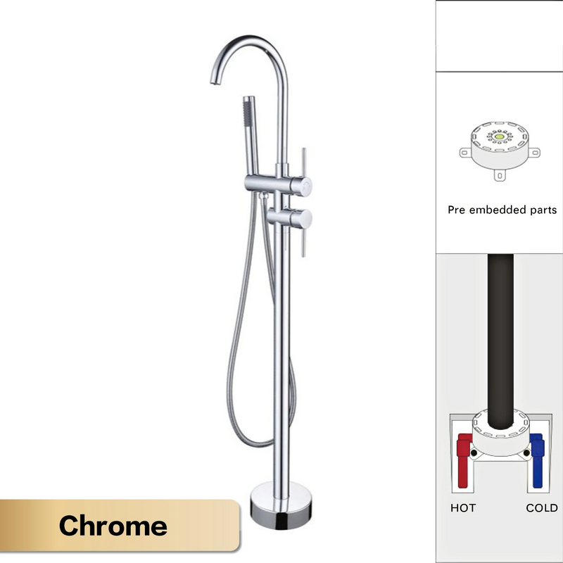 AITANA Luxe Vloerstaande Badkamerkraan