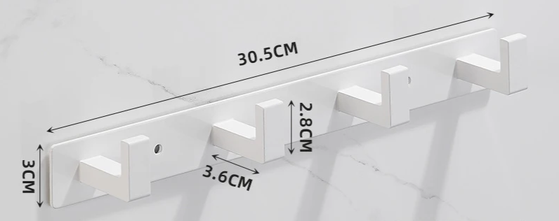SteelLine Roestvrijstalen Wandkapstok