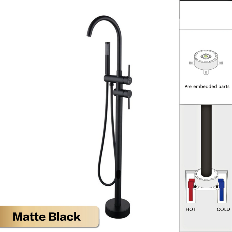 AITANA Luxe Vloerstaande Badkamerkraan