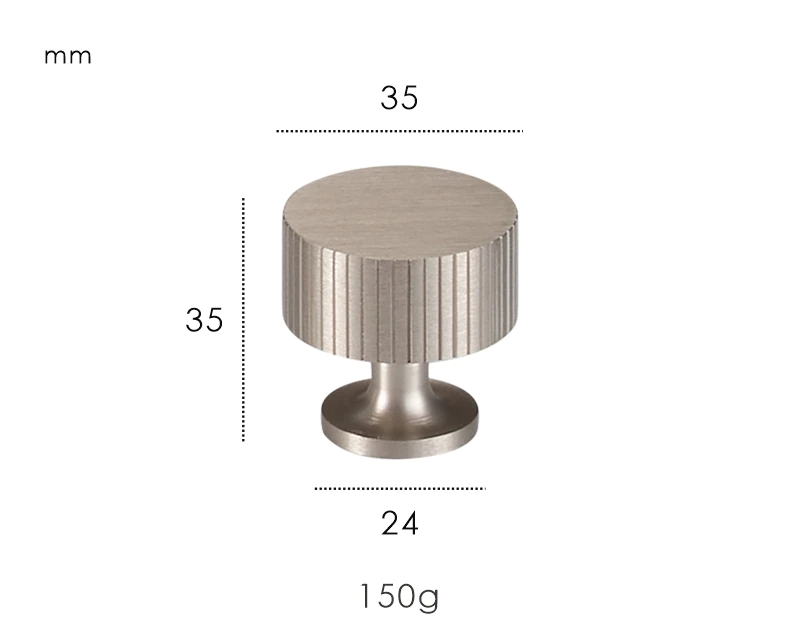 Nurlin Massief Messing Kastknoppen