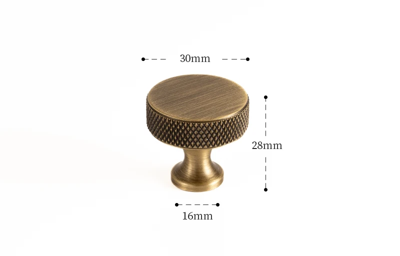 Nurlin Massief Antiek Messing Kastgreep