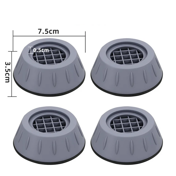 SilentGuard – Anti-Trill & Anti-Slip Wasmachine- en Meubelvoeten (4 stuks)