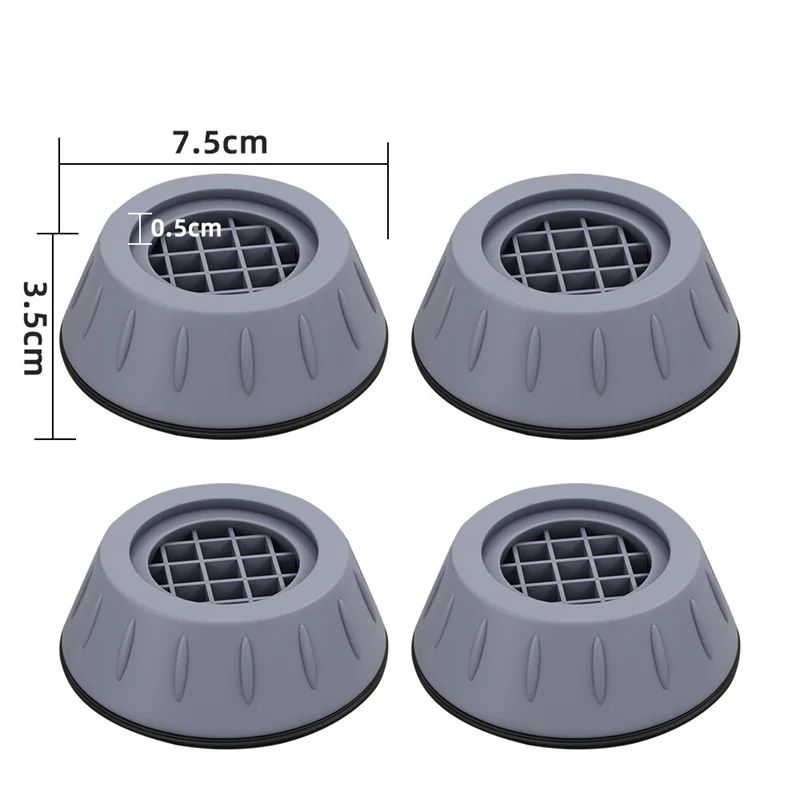 SilentGuard – Anti-Trill & Anti-Slip Wasmachine- en Meubelvoeten (4 stuks)