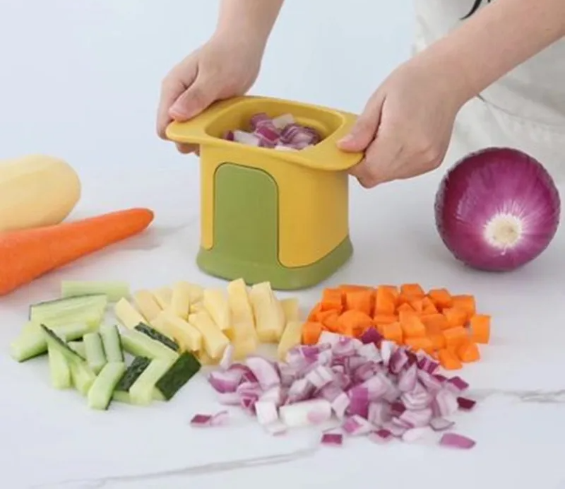 ChopMaster – Multifunctionele Groentesnijder & Friessnijder met Handdrukmechanisme