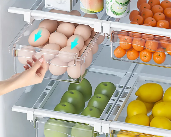 FridgeMaster – Transparante Keukenopbergdoos voor Fruit, Groente en Eieren